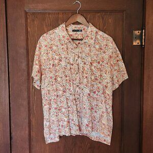 Black Tape Floral Button Down Shirt